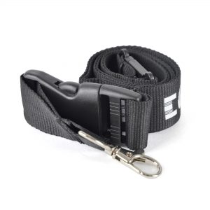 Safety Deluxe Polyester lanyard - safety break & plastic buckle - 900 mm