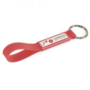 SILICONE DOMED KEYRING