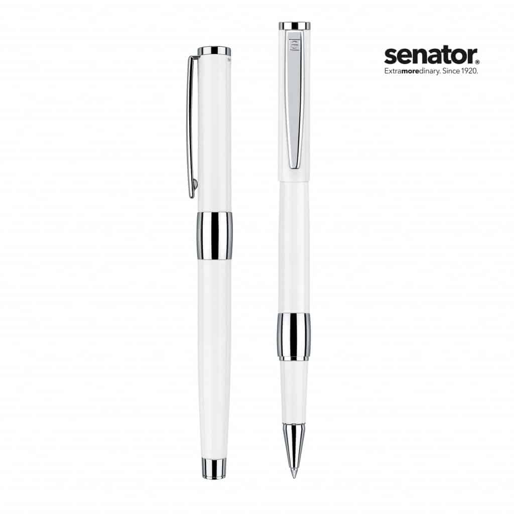 Senator Image White Line Metal Rollerball