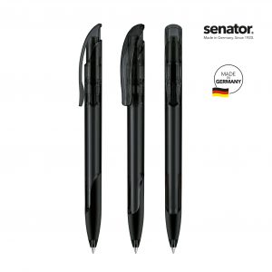Senator Challenger Clear Plastic Ball Pen With Soft Grip