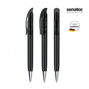Senator Challenger Clear Plastic Ball Pen With Metal Tip