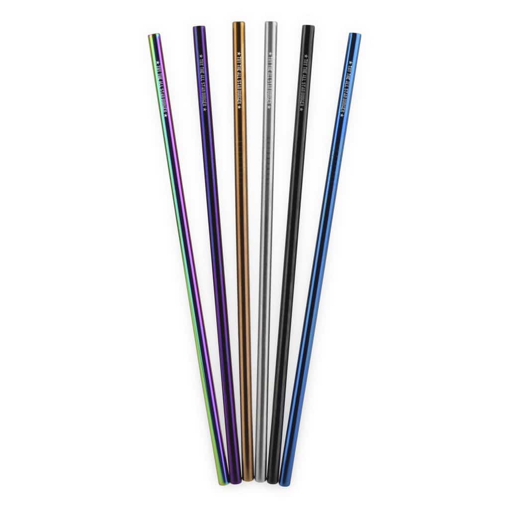 Black Metal Straw