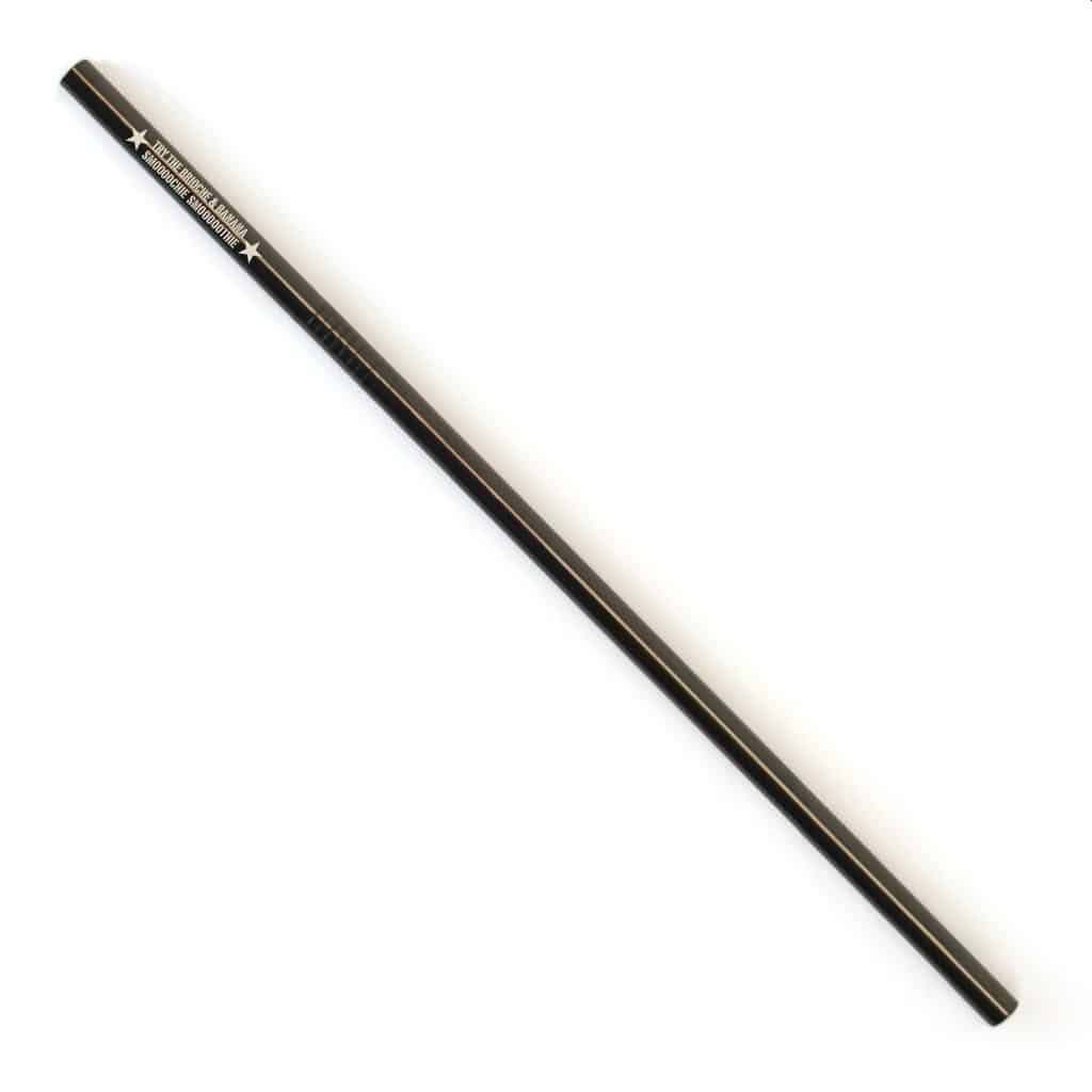 Black Metal Straw