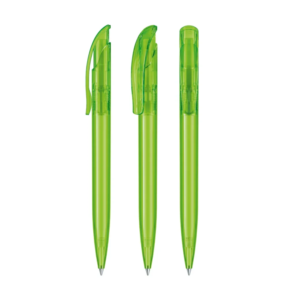 Senator Challenger Clear Plastic Ball Pen in Light Green 376