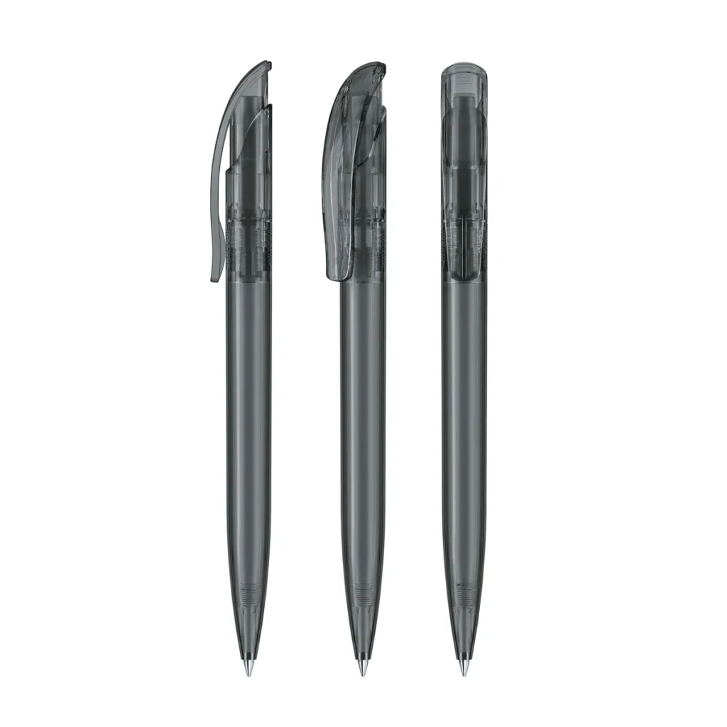 Senator Challenger Clear Plastic Ball Pen in Anthracite 445