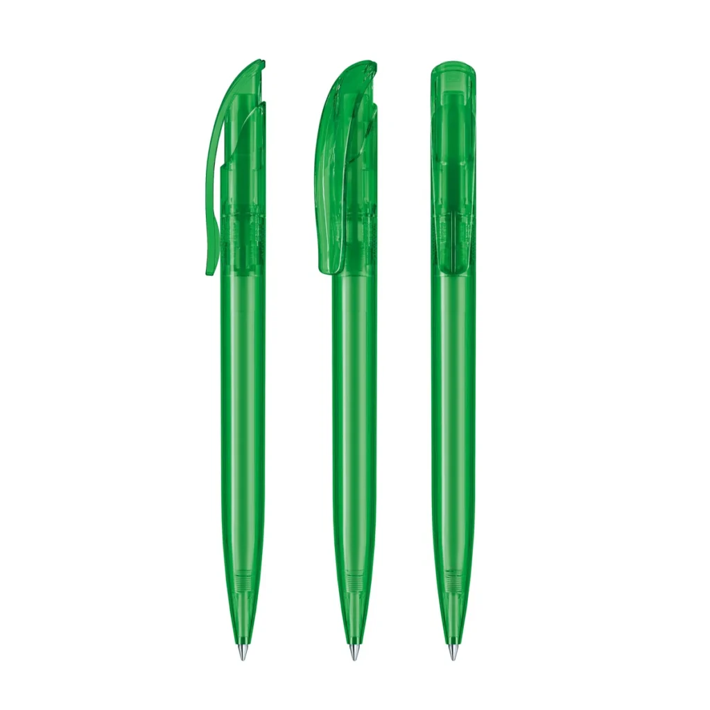Senator Challenger Clear Plastic Ball Pen in Vivid Green 347