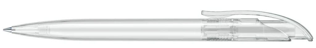 Senator Challenger Clear Plastic Ball Pen in Clear/White