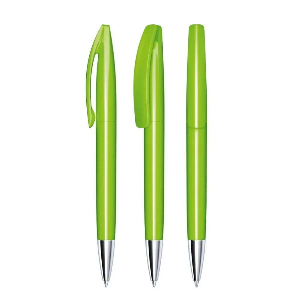 Senator Bridge Polished Plastic Ball Pen With Metal Tip in Light Green 376