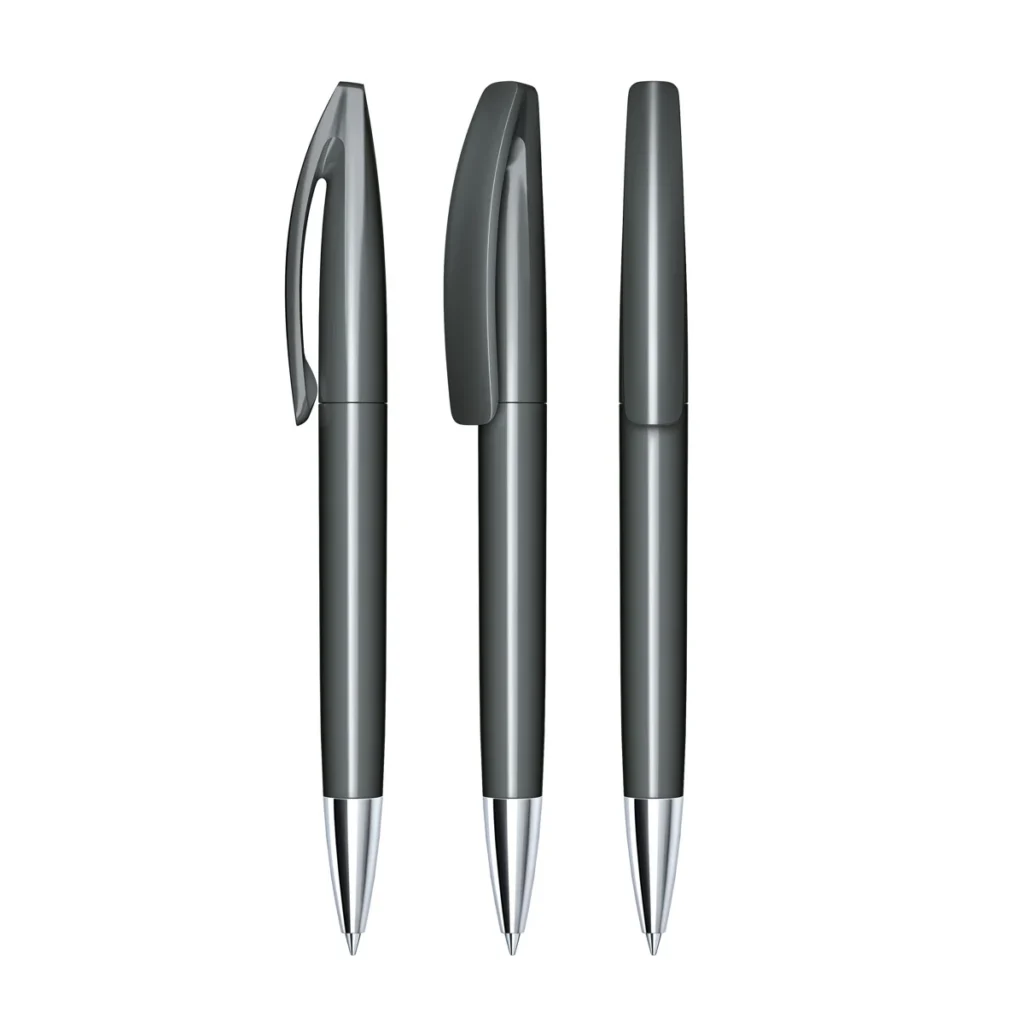 Senator Bridge Polished Plastic Ball Pen With Metal Tip in Anthracite 445