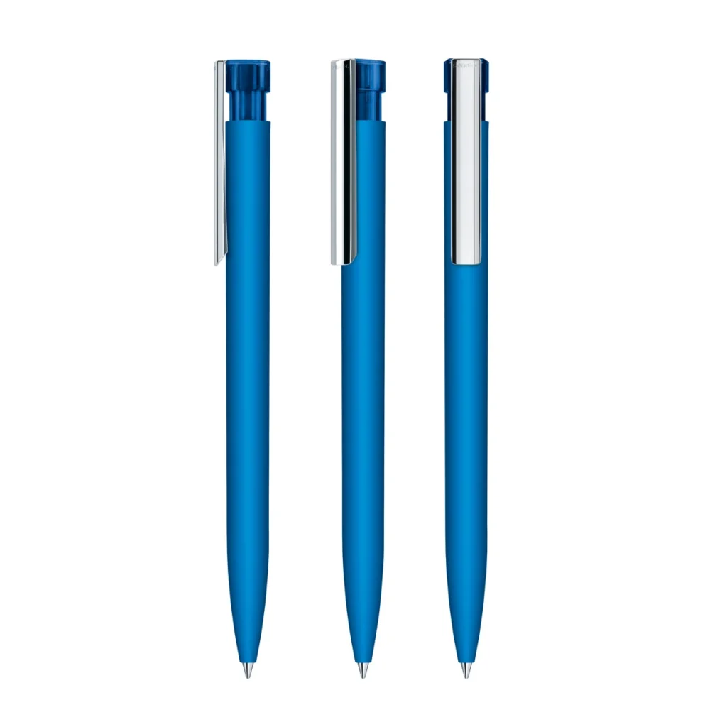 Senator Liberty Soft Touch Ball Pen With Metal Clip in Full Blue 2935