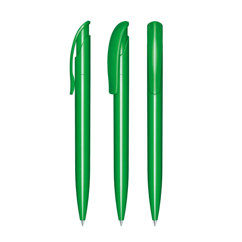 Senator Challenger Polished Plastic Ballpen in Vivid Green 347
