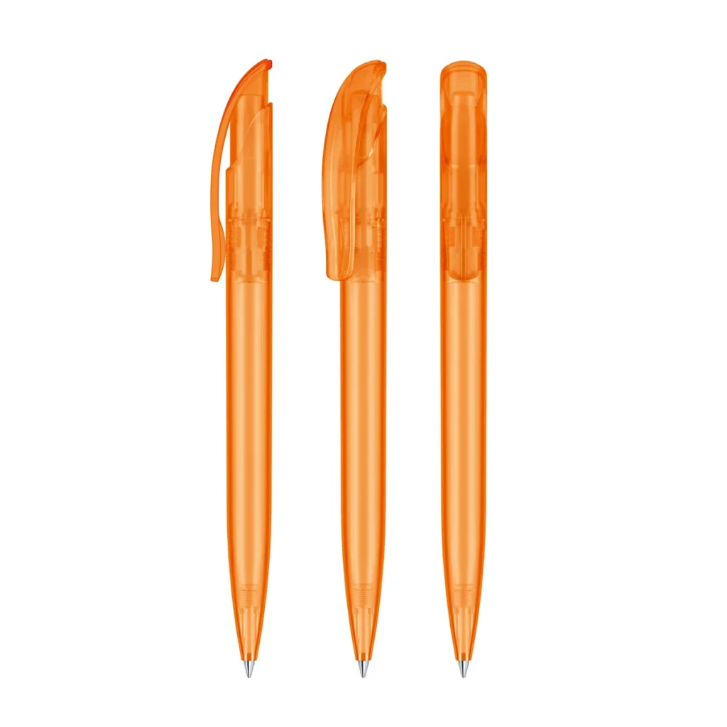 Senator Challenger Frosted Plastic Ballpen in Orange 151