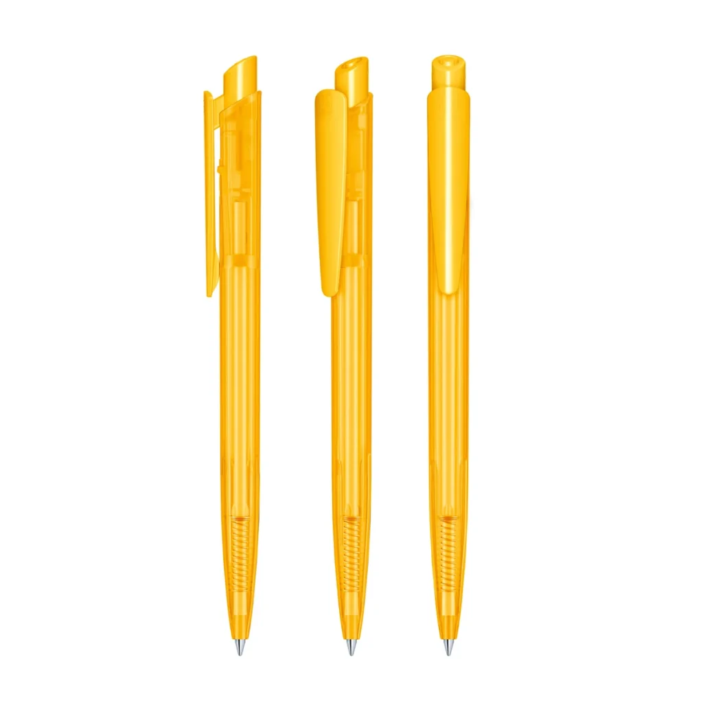 Senator Dart Clear Ballpen in Honey Yellow 7408