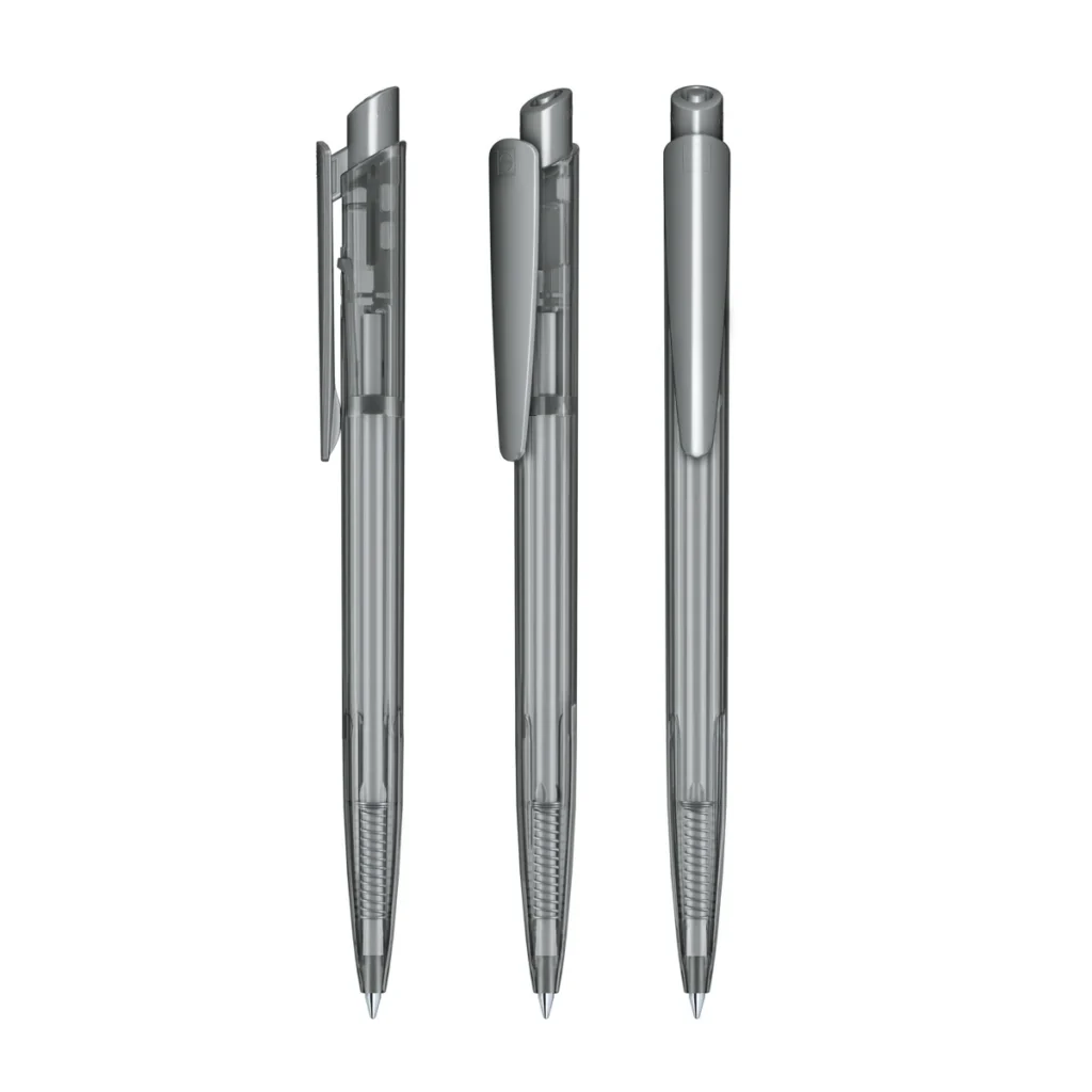 Senator Dart Clear Ballpen in Cool Grey 9