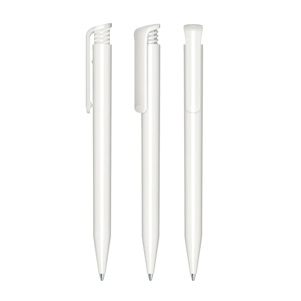 Senator Super Hit Polished Plastic Ballpen in White