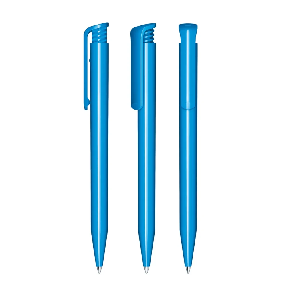 Senator Super Hit Polished Plastic Ballpen in Hex. Cyan