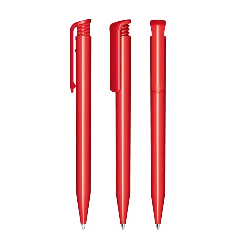 Senator Super Hit Polished Plastic Ballpen in Strawberry Red 186