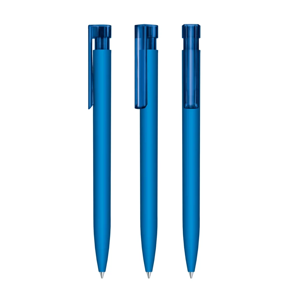Senator Liberty Soft Touch Plastic Ballpen in Full Blue 2935