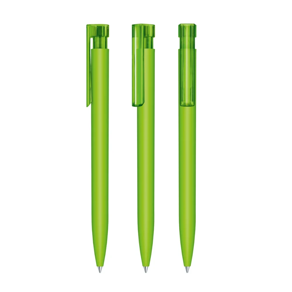 Senator Liberty Soft Touch Plastic Ballpen in Light Green 376