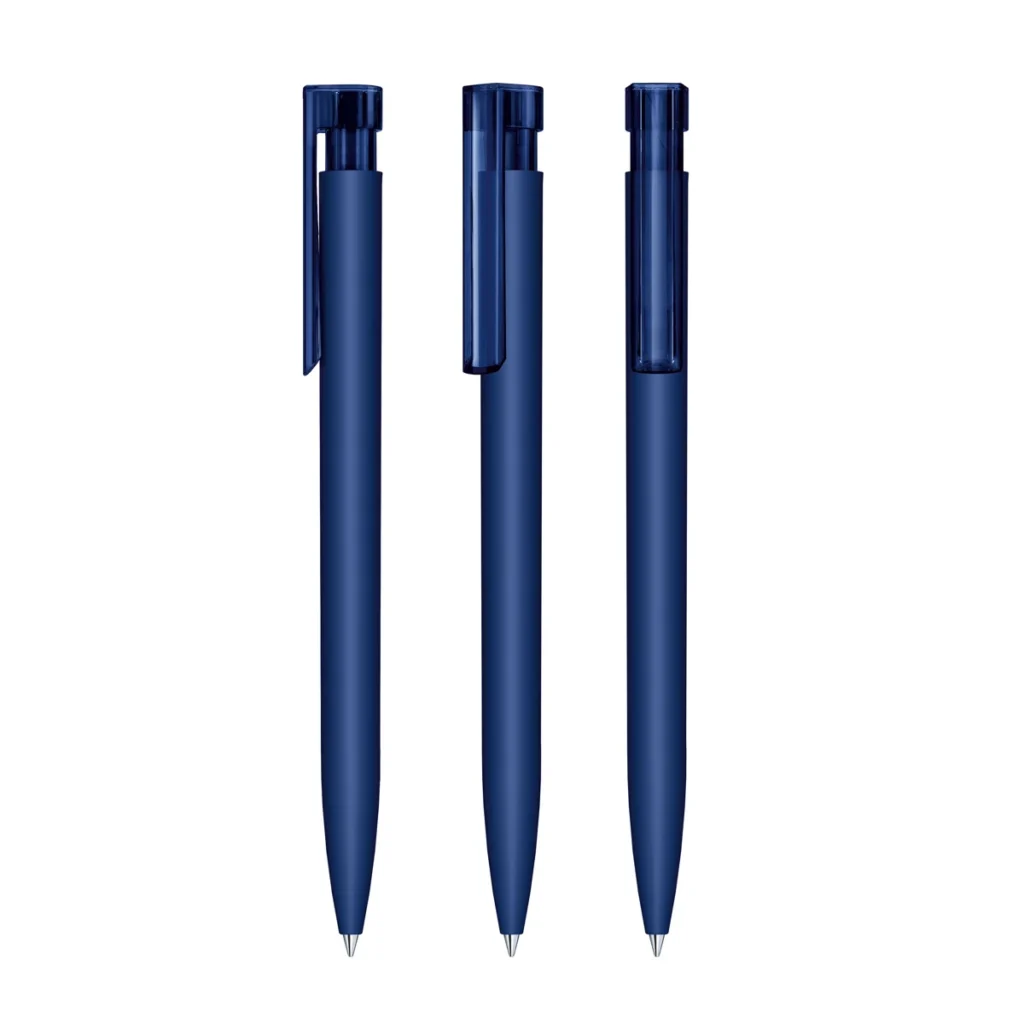 Senator Liberty Soft Touch Plastic Ballpen in Dark Blue 2757