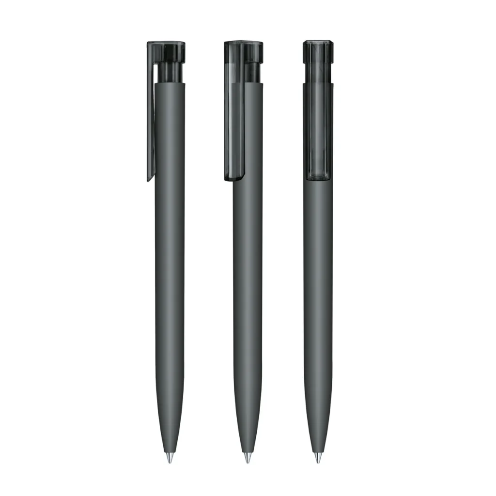 Senator Liberty Soft Touch Plastic Ballpen in Anthracite 445