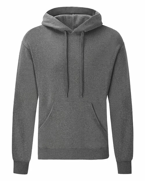 Fruit Of The Loom Classic 80/20 Hoodie in Dark Heather
