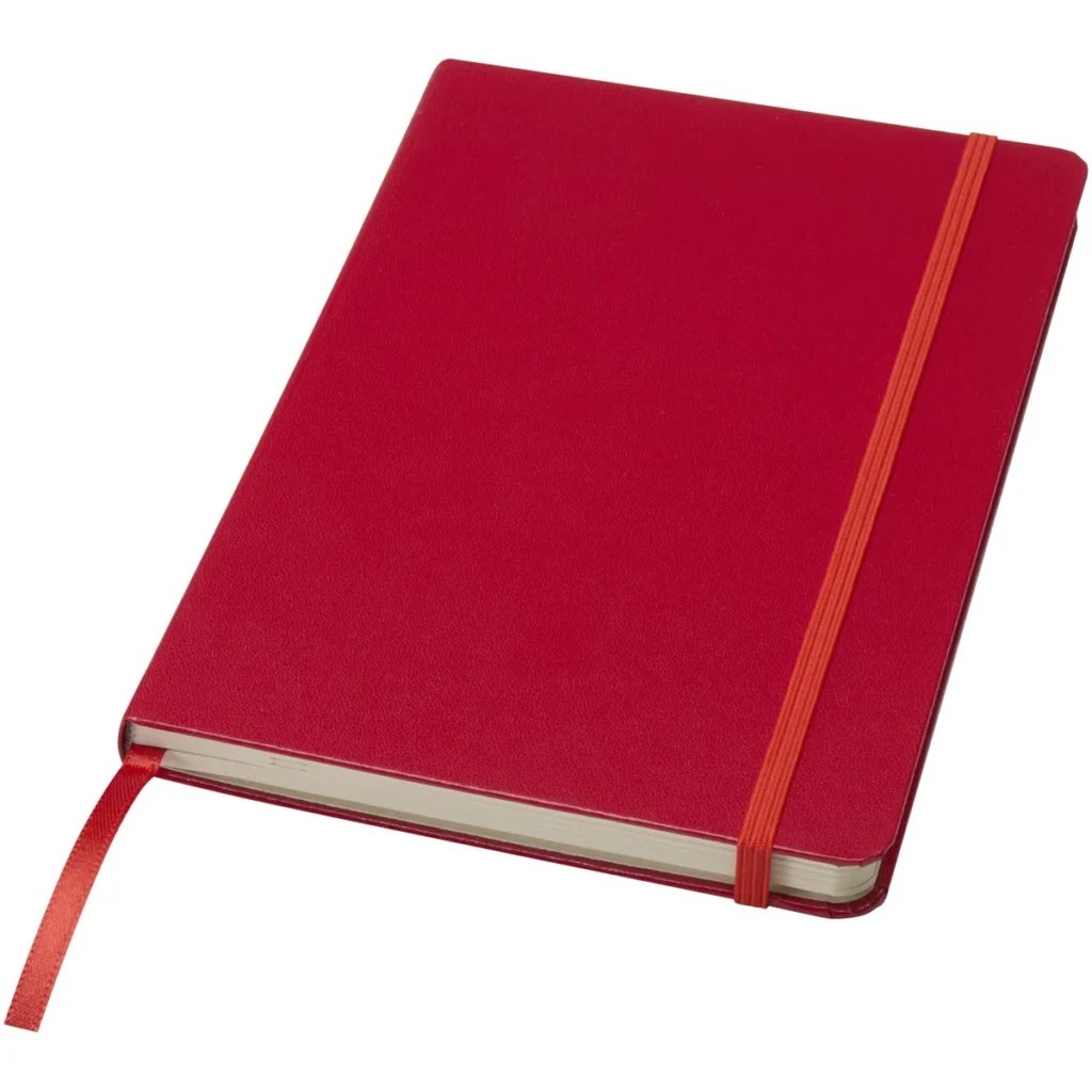 Classic A5 hard cover notebook in Red