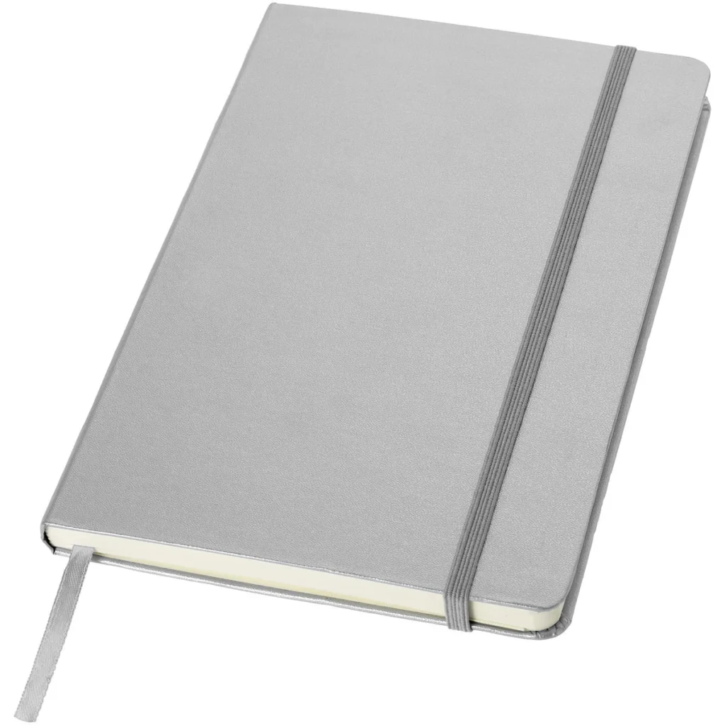 Classic A5 hard cover notebook in Silver