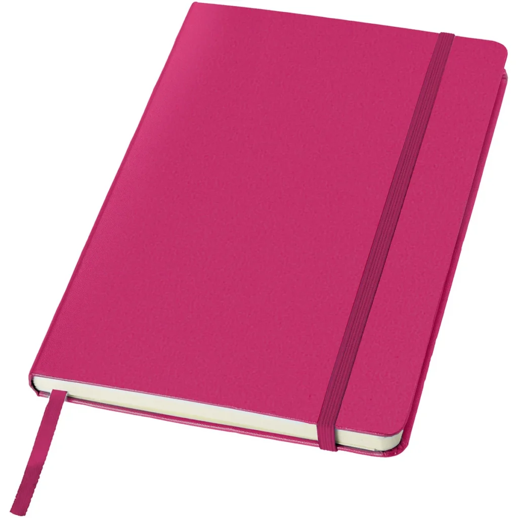 Classic A5 hard cover notebook in Magenta
