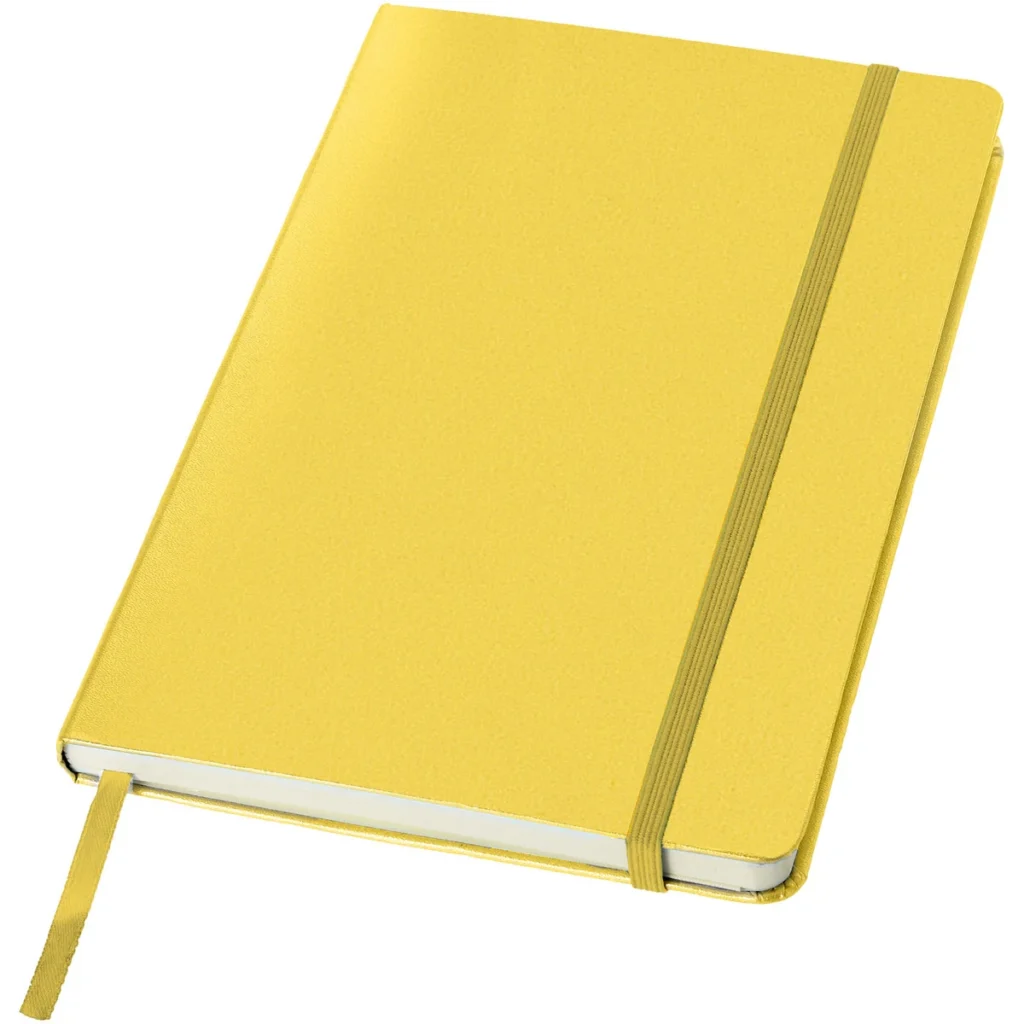 Classic A5 hard cover notebook in Yellow