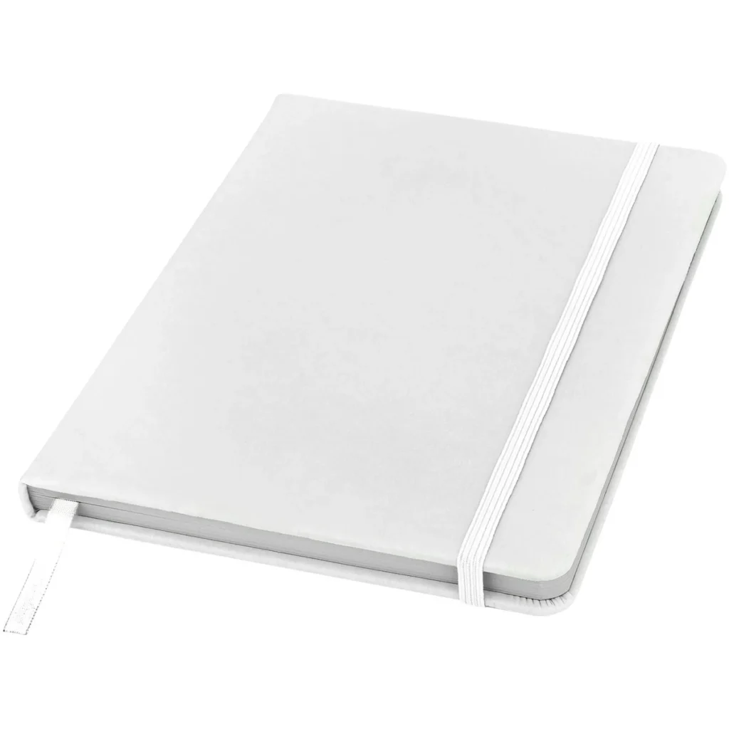 Spectrum A5 hard cover notebook in White
