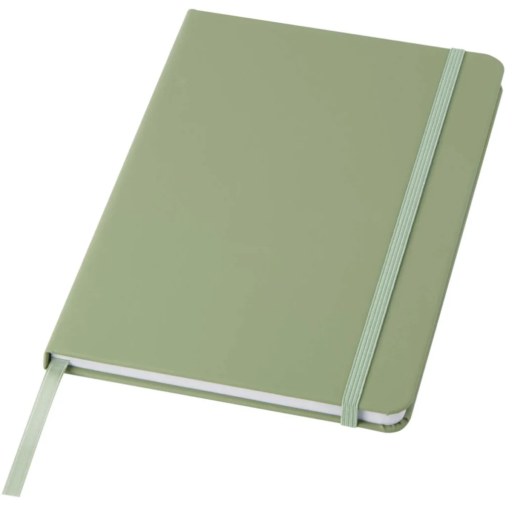 Spectrum A5 hard cover notebook in Heather green