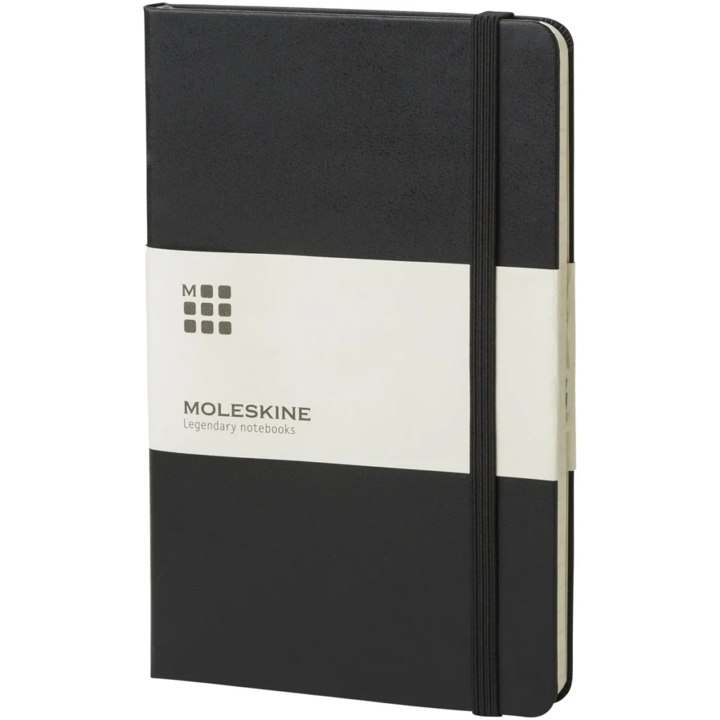 Moleskine Classic L hard cover notebook - ruled in Black