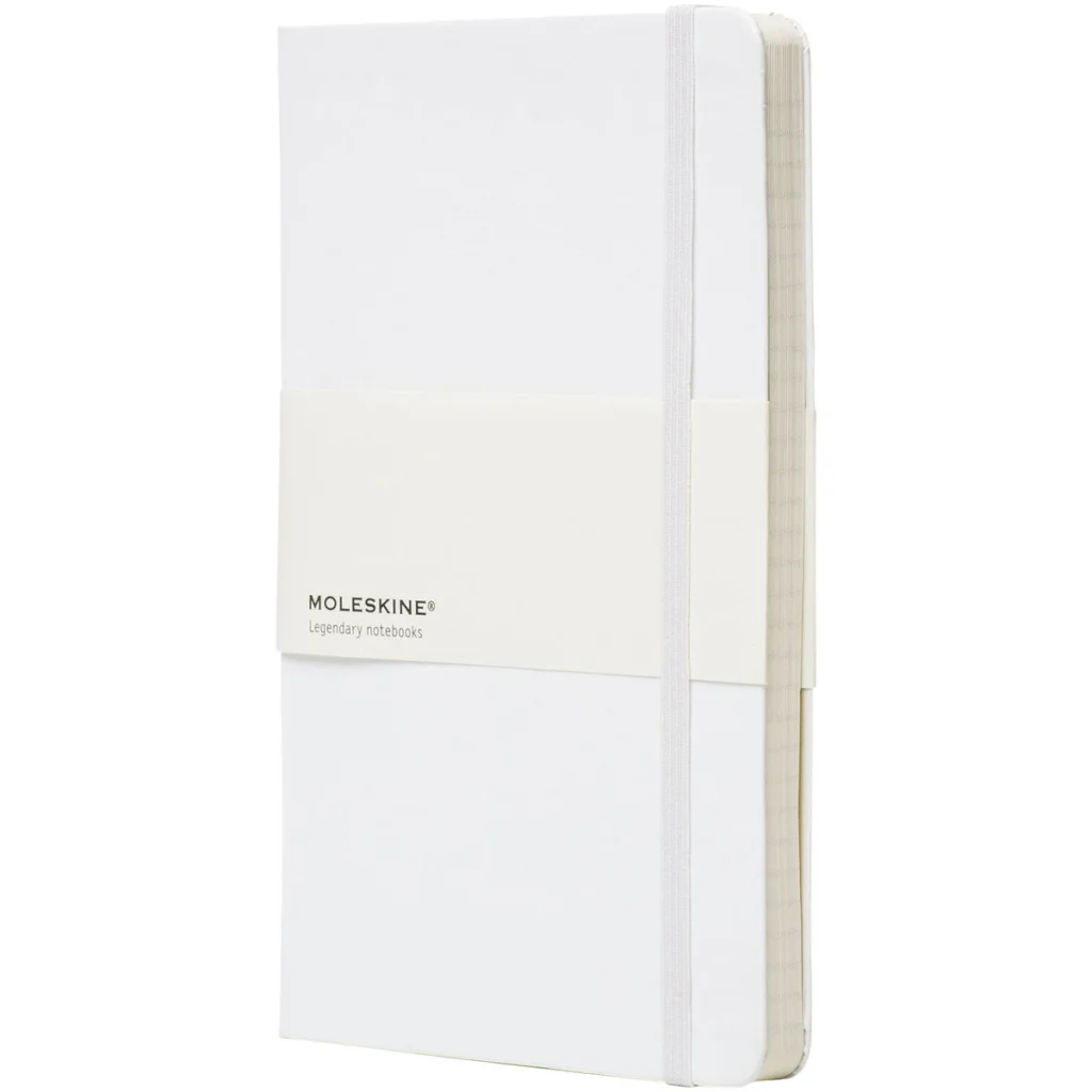 Moleskine Classic L hard cover notebook - ruled in White
