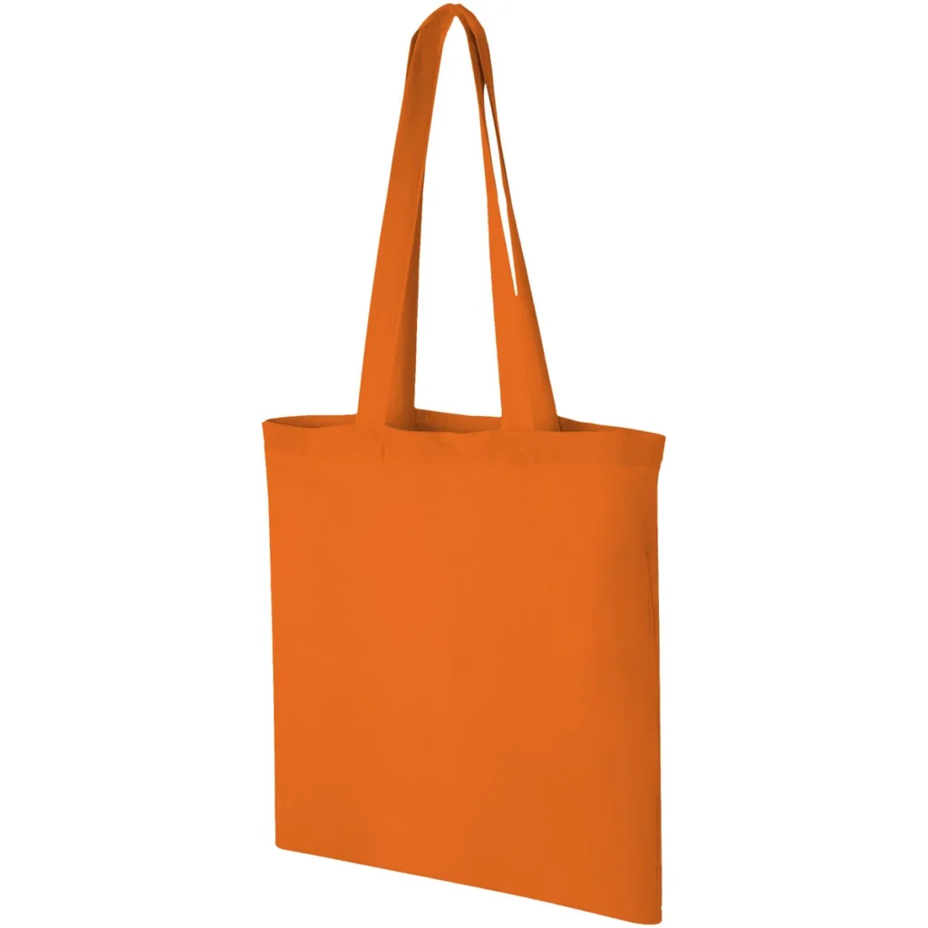 Carolina 100 g/m² cotton tote bag 7L in Orange