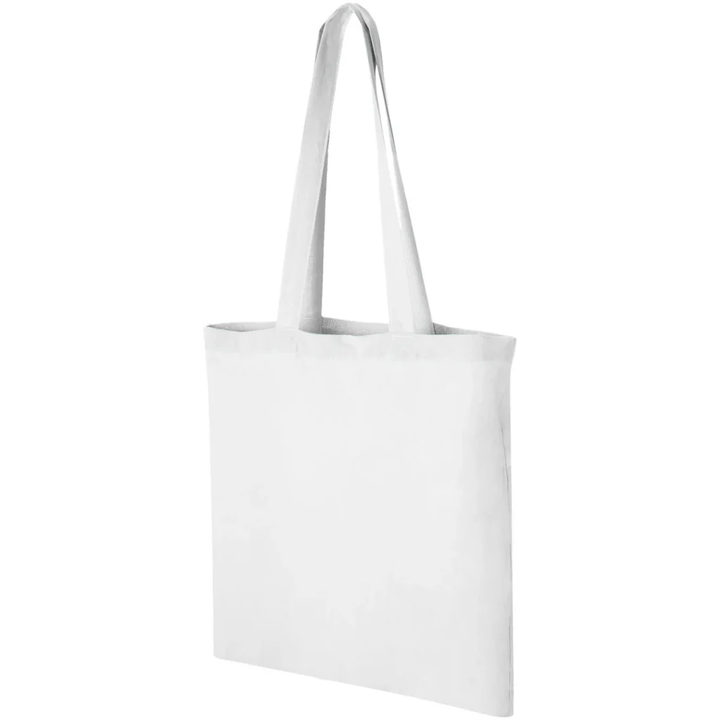 Carolina 100 g/m² cotton tote bag 7L in White