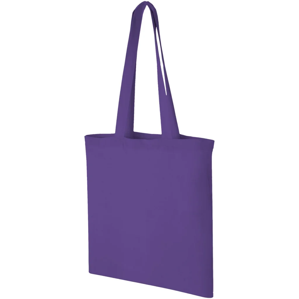 Carolina 100 g/m² cotton tote bag 7L in Lavender