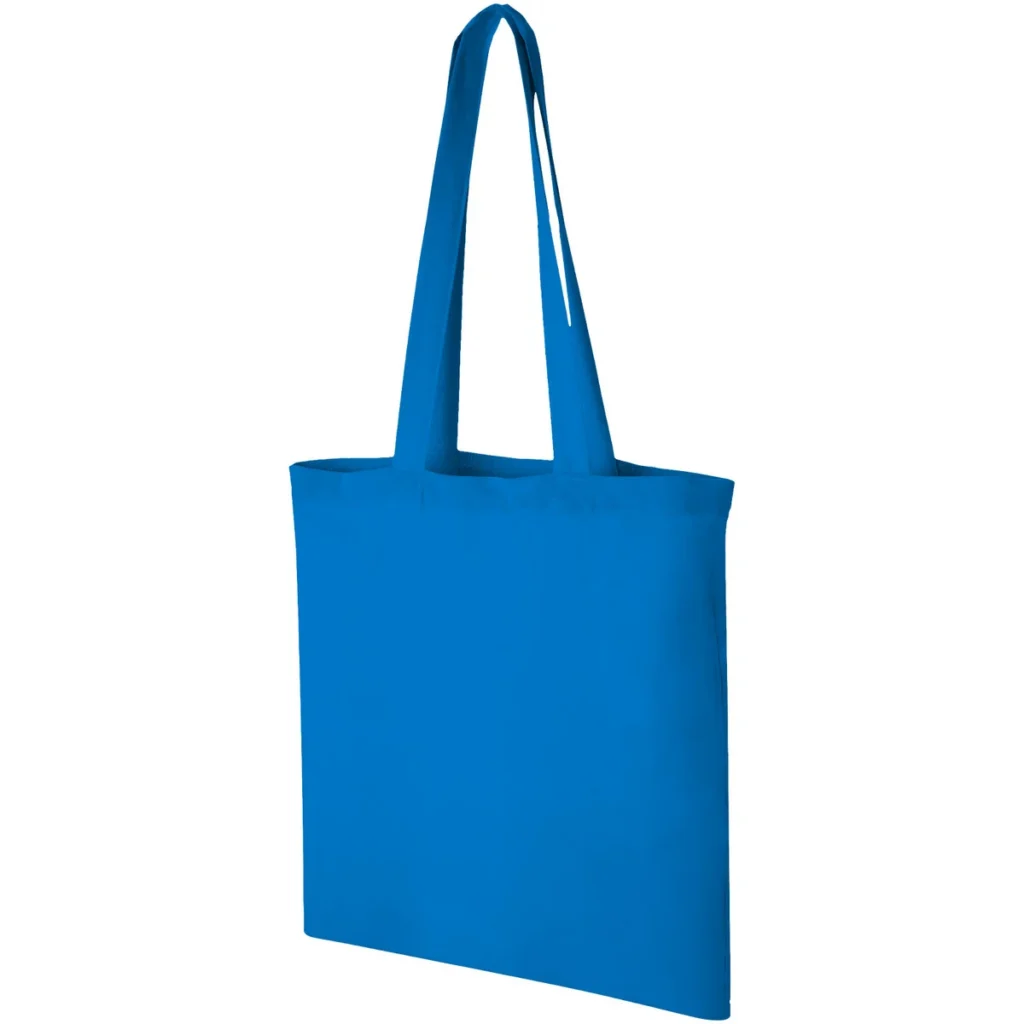 Carolina 100 g/m² cotton tote bag 7L in Process blue