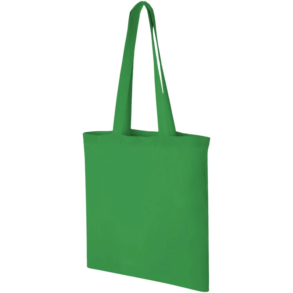 Carolina 100 g/m² cotton tote bag 7L in Bright green