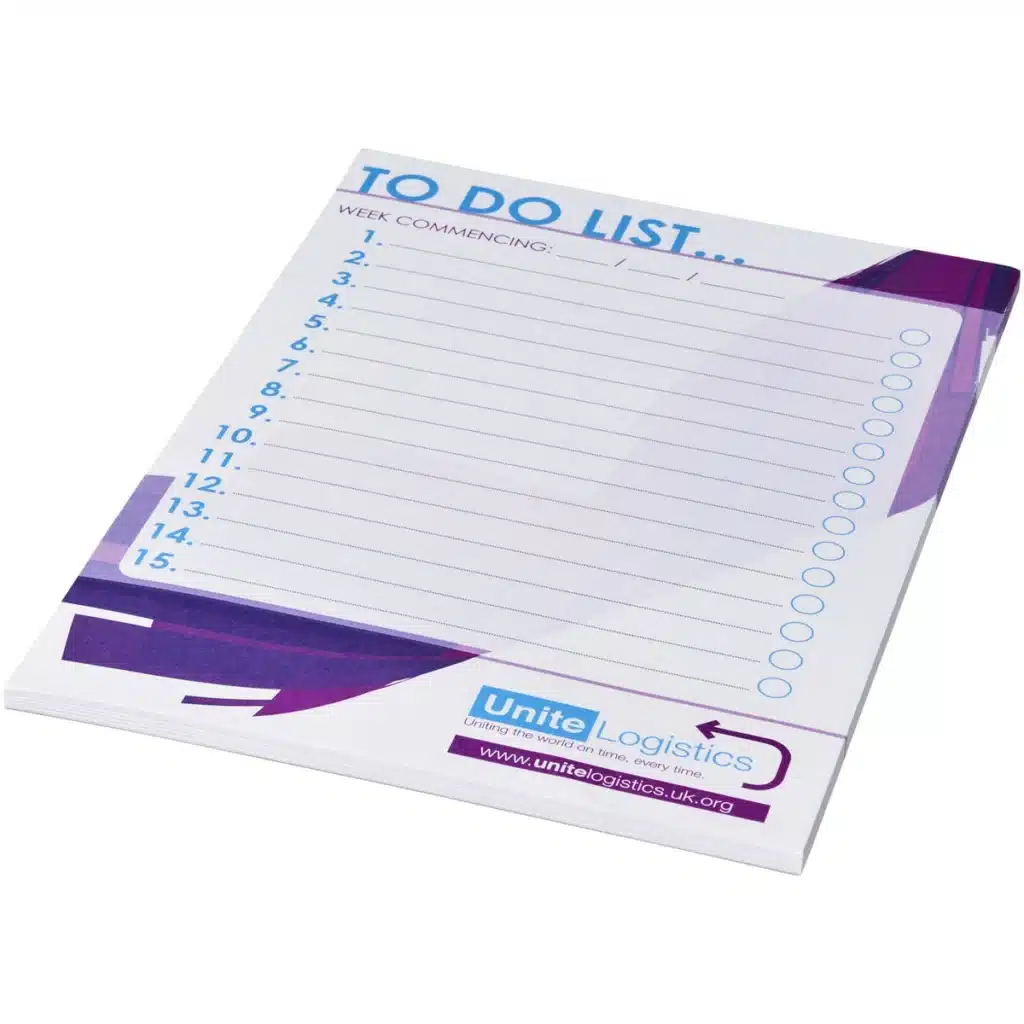 Desk-Mate® A5 notepad in White