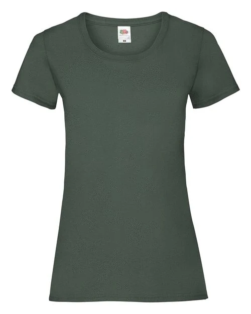 Fruit Of The Loom Valueweight T-Shirt (Women's) in Bottle Green