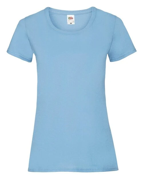 Fruit Of The Loom Valueweight T-Shirt (Women's) in Sky Blue