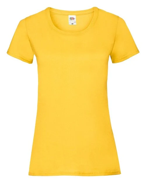 Fruit Of The Loom Valueweight T-Shirt (Women's) in Sunflower