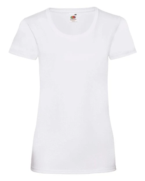 Fruit Of The Loom Valueweight T-Shirt (Women's) in White