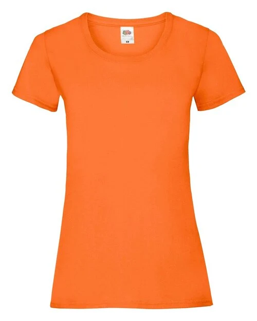 Fruit Of The Loom Valueweight T-Shirt (Women's) in Orange