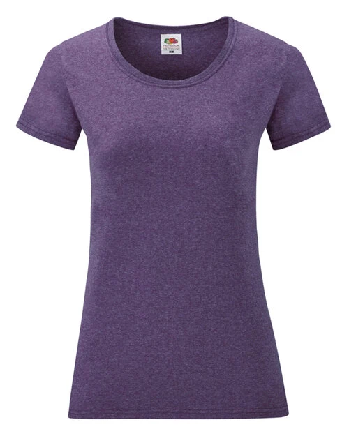 Fruit Of The Loom Valueweight T-Shirt (Women's) in Heather Purple