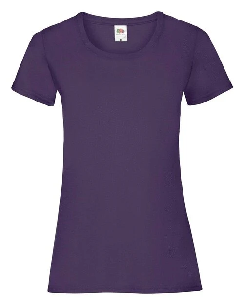 Fruit Of The Loom Valueweight T-Shirt (Women's) in Purple