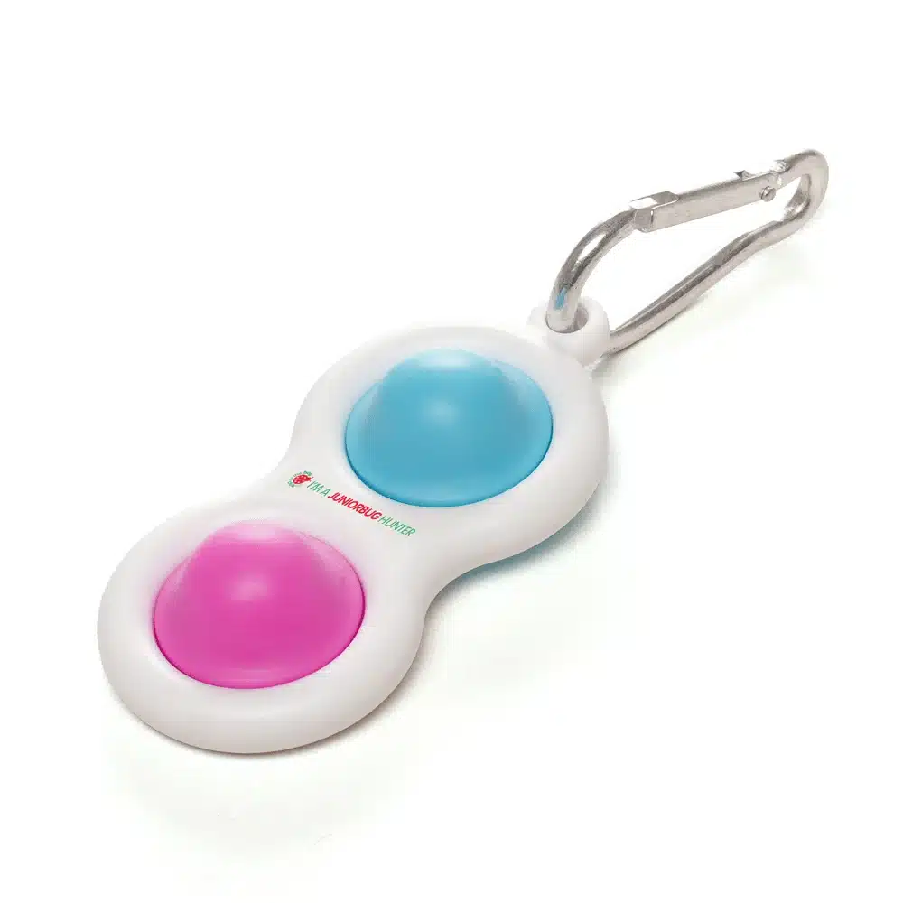 Seashell Fidget Popper With Carabiner Clip, product detail