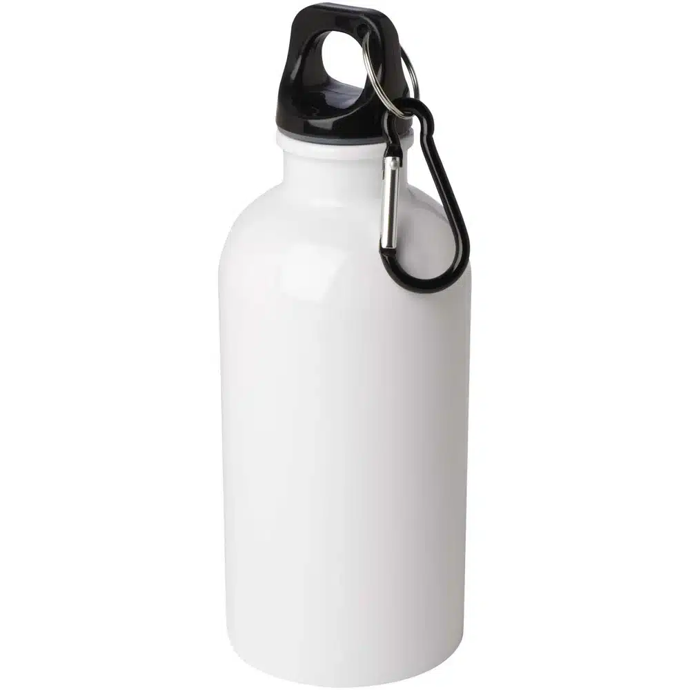 Oregon 400 ml RCS certified single wall stainless steel water bottle with carabiner, product detail