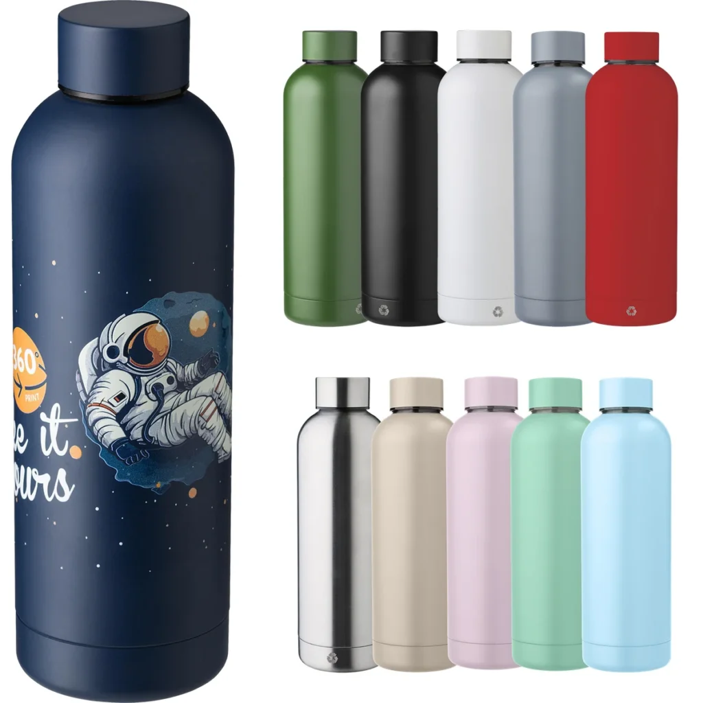 The Alasia Recycled stainless steel double walled bottle (500ml)